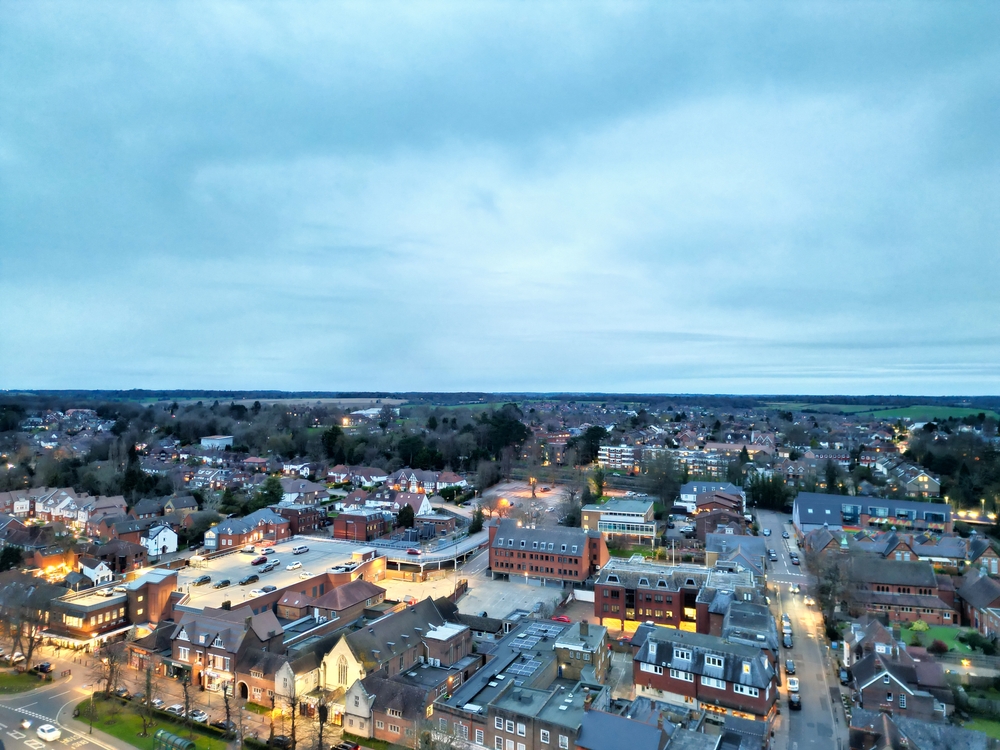 Picture of harpenden town birds eye view